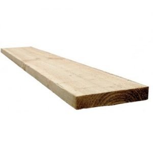 Sawn Tanalised Treated Timber - 25mm x 100mm x 4800mm (4"x1") - 4800mm Length
